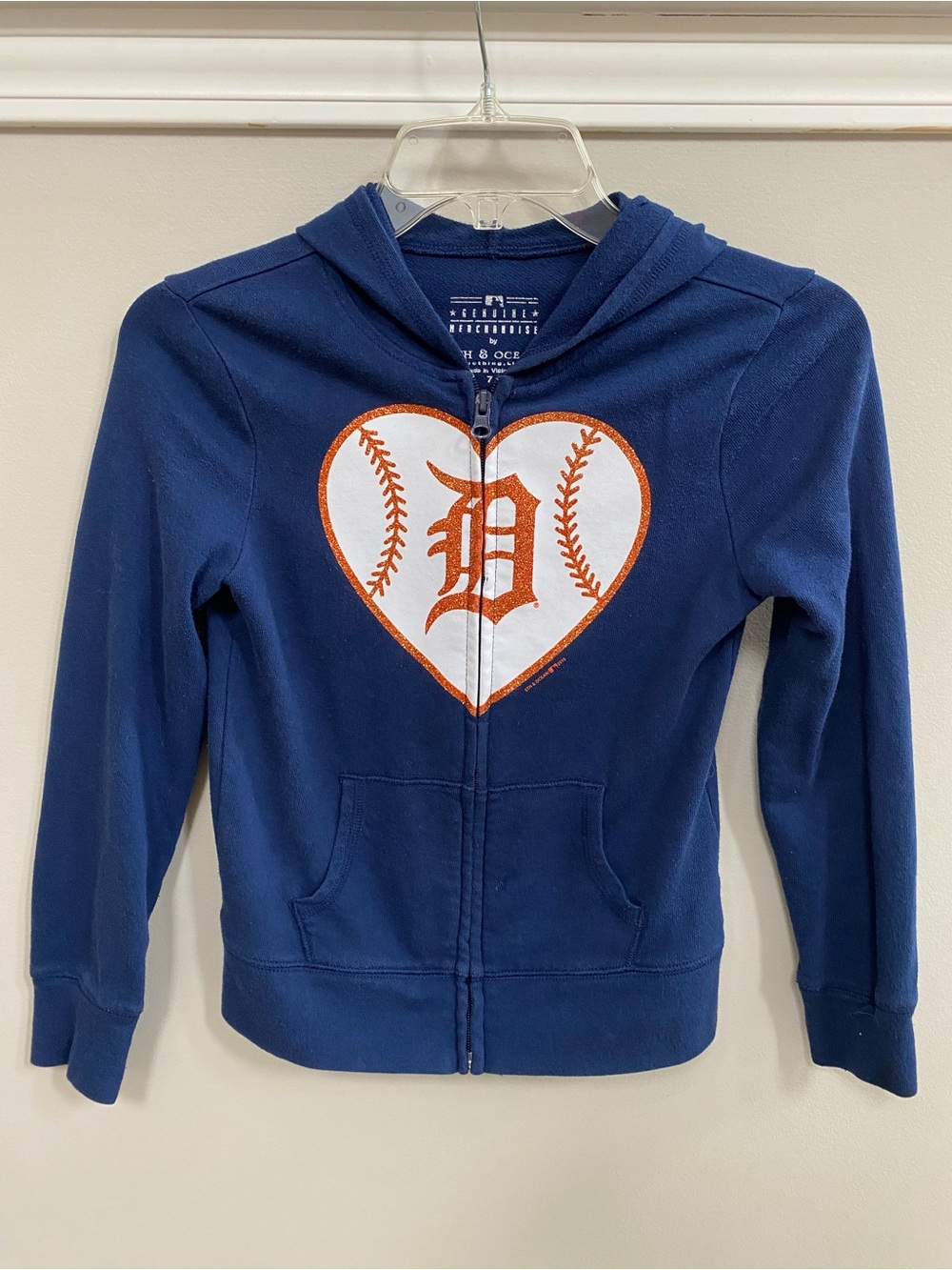 Kids 5th & Ocean Detroit Tigers Zip Hoodie